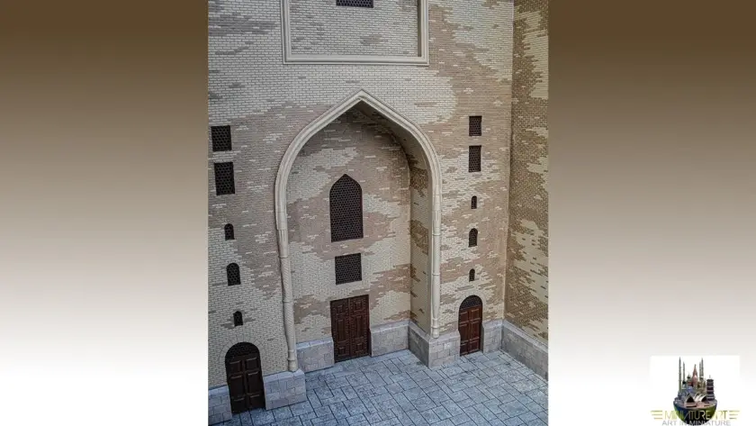 Hodja Ahmad Yasawi Madrasah miniature model – MiniatureArt photo 8