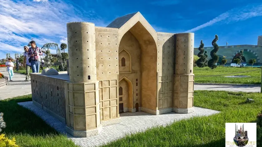Hodja Ahmad Yasawi Madrasah miniature model – MiniatureArt photo 1