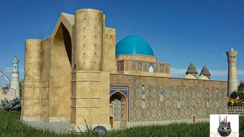 Hodja Ahmad Yasawi Madrasah miniature model – MiniatureArt photo 6