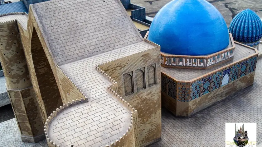 Hodja Ahmad Yasawi Madrasah miniature model – MiniatureArt photo 5