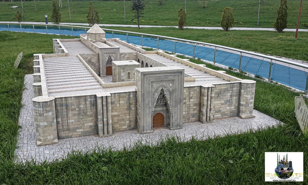 Double-minaret madrasa model