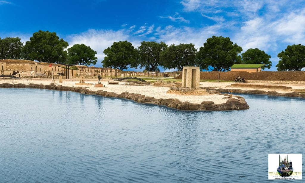 Topographic miniature park of the Dardanelles at Hamidiye Bastion