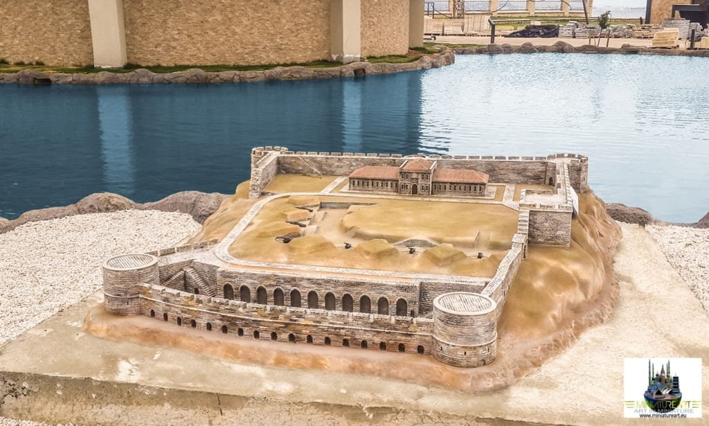 Historic fortress model