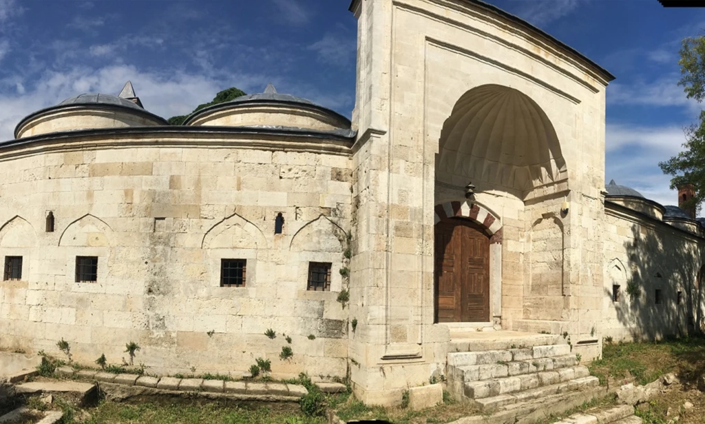 Stone facade of the Peykler Madrasa