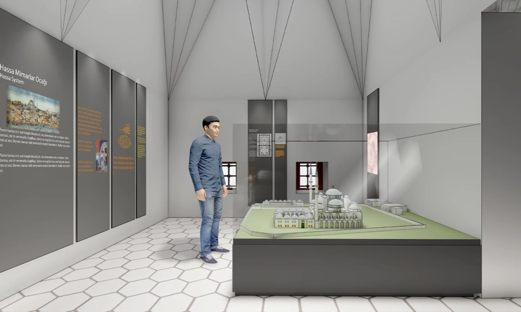 Model showcase hall design